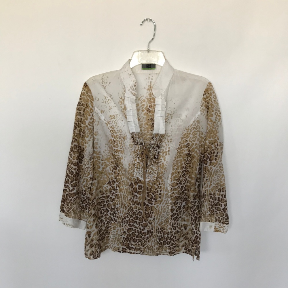 Javier Simorra Sim Sim Cotton Tunic Top Size 6
